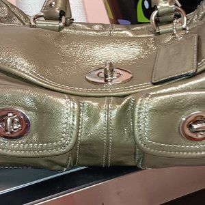 COACH SATCHEL /Bleecker St. Patent Peyton 3Pkt
